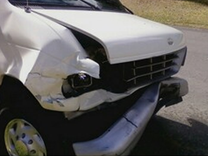 Damaged Van